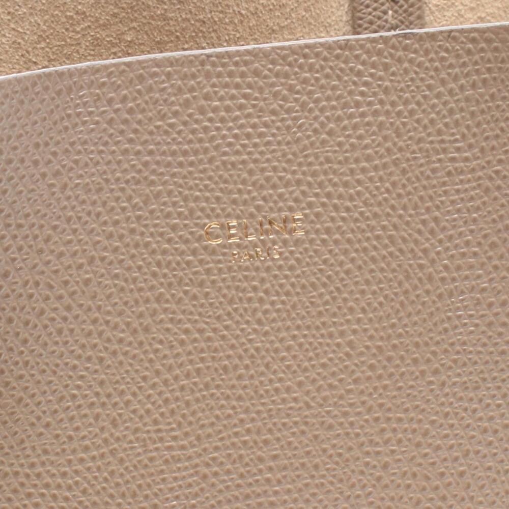 Celine Vertical Cabas Tote Bag Leather Gray - Picture 4 of 7